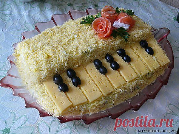 НЕОБЫЧНЫЙ САЛАТ "БЕЛЫЙ РОЯЛЬ".
