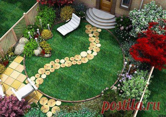 Как зрительно увеличить ширину узкого учвстка — 6 соток