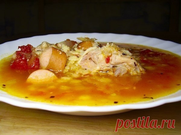 Итальянский томатный суп с сосисками: Рецепт с Фото