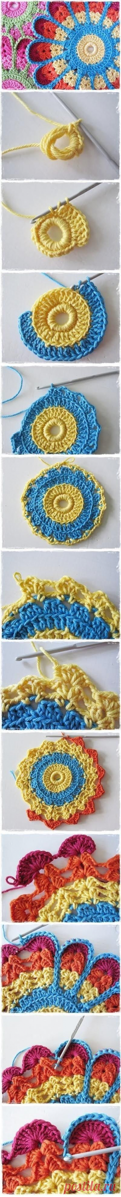 # # Учебник крючком цветок кучу подробные схемы / Handmade / Вязание-мотивы,узоры,цветы / Pinme.ru / Виктория Бондаренко