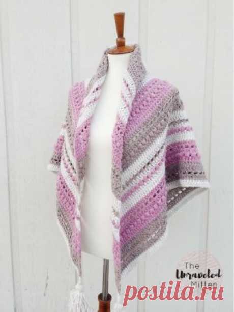 Шаль крючком What You Love Shawl - блог экспертов интернет-магазина пряжи 5motkov.ru