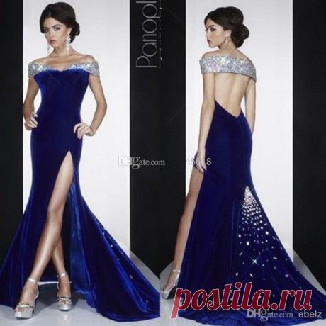 Wholesale Темно-синий бархат оболочка короткие выпускные платья 2015 милая спинки этаж Длина блестками Кристалл вечерние платья Off плечо бисера, Free shipping, $144.51/Штука | DHgate Mobile