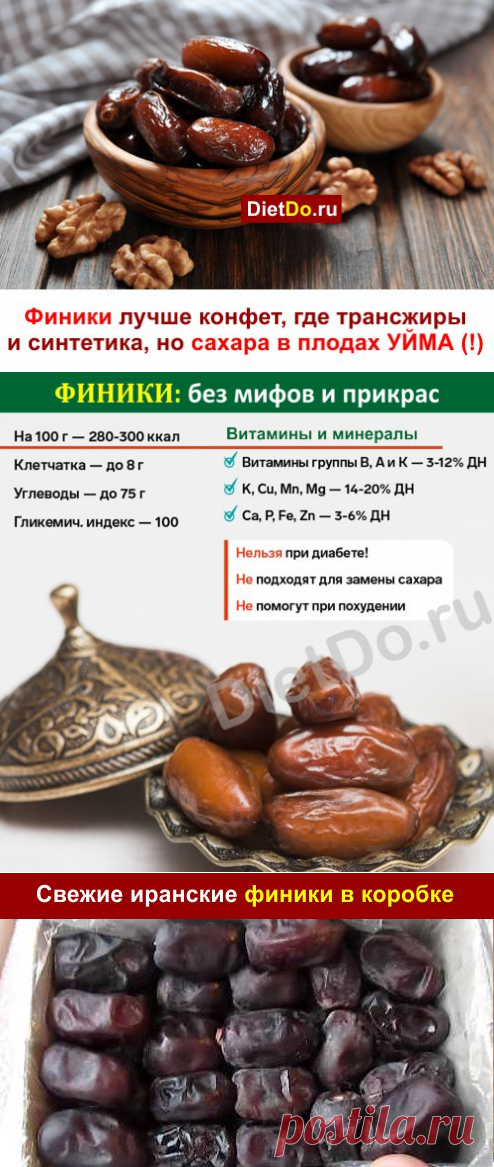 Финики: польза и вред для организма, как правильно выбирать. Грамотные обзоры пользы и вреда продуктов от DietDo.ru!