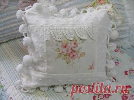 Подушки в стиле шебби-шик - Домашний hand-made