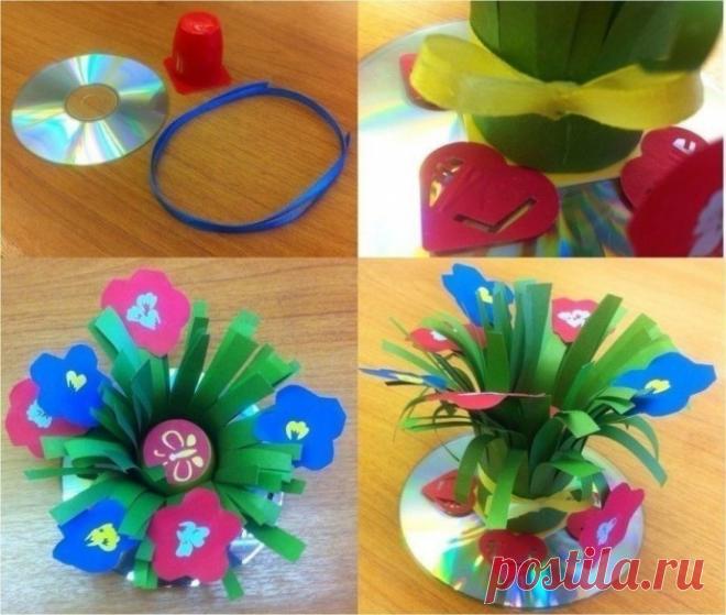 Делаем цветочки — Поделки с детьми