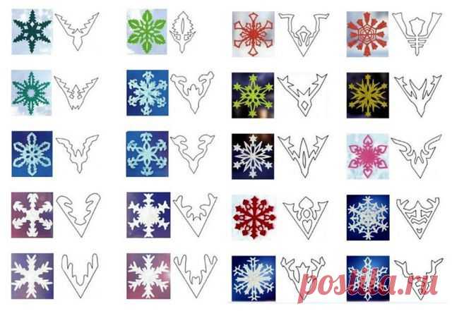Вырезаем снежинки 2