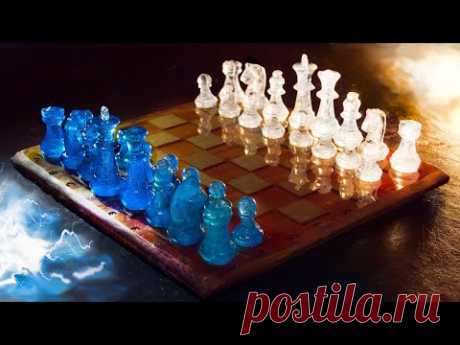 ♟️ КАК СДЕЛАТЬ ШАХМАТЫ И ДОСКУ ИЗ ЭПОКСИДНОЙ СМОЛЫ (самый простой способ)