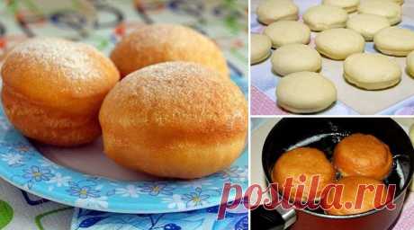 Пушистые пончики со вкусной начинкой