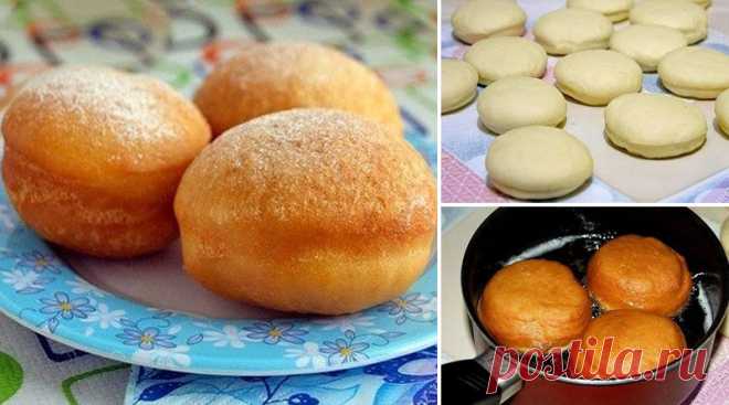 Пушистые пончики со вкусной начинкой
