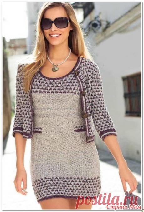 * Платье + жакет. Ленивый жаккард. - Жаккард - Страна Мам