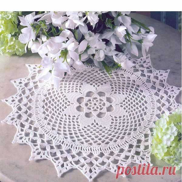 👌 Салфетки, вязанные крючком 12 схем, увлечения и хобби