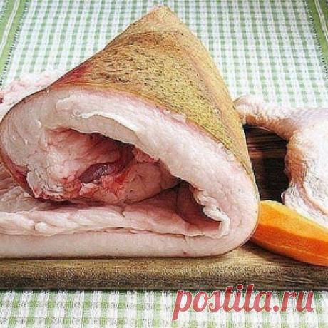 Вкусный рулет из домашнего сала!