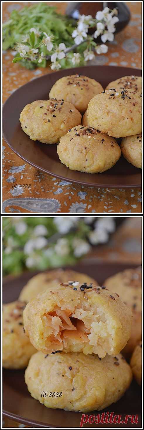 Картофельные постные пирожки с капустой. Рецепт c фото, мы подскажем, как приготовить!