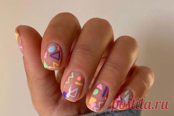 Цветной маникюр 2021: 100 фото, модный и яркий дизайн Модный цветной маникюр на короткие и длинные ногти. Обзор новинок, стильные сочетания лаков разных цветов. Топовый маникюр в Instagram