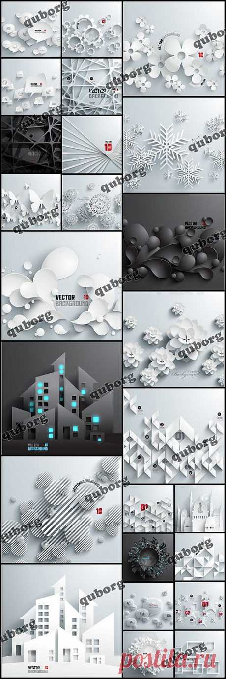 Stock Vector - Abstract 3D Paper Graphics » RandL.ru - Все о графике, photoshop и дизайне. Скачать бесплатно photoshop, фото, картинки, обои, рисунки, иконки, клипарты, шаблоны.