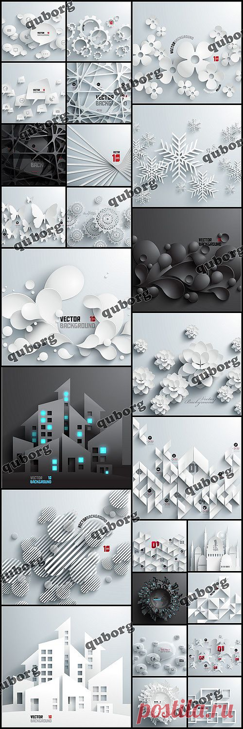 Stock Vector - Abstract 3D Paper Graphics » RandL.ru - Все о графике, photoshop и дизайне. Скачать бесплатно photoshop, фото, картинки, обои, рисунки, иконки, клипарты, шаблоны.