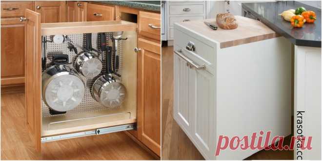 Восемь советов по организации пространства в кухонном шкафу. В ваших кухонных шкафах вы можете хранить большое количество вещей и кухонной утвари, если будете придерживаться определённых способов организации.