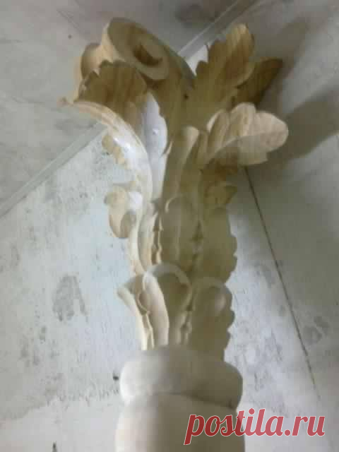 Липа. Капитель на колонне.

Длинна 40см.
Под позолоту.

Автор - А.Сычев