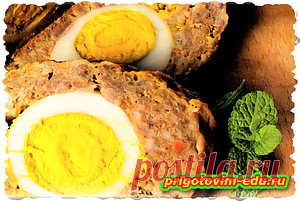 Мясной рулет с яйцом в духовке — Кулинарные рецепты с фото и видео