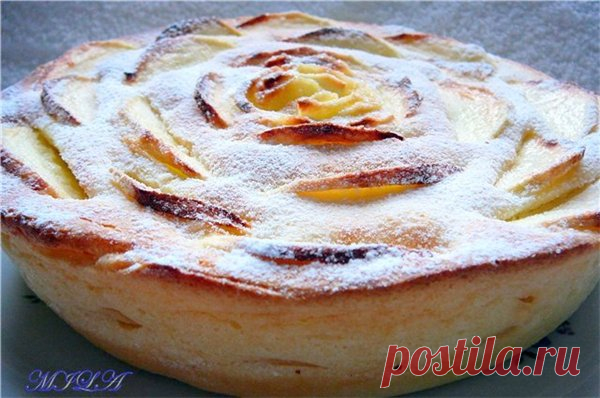 Творожная запеканка с яблоками