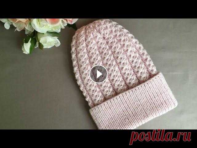 ВЯЗАНАЯ ШАПКА "SPRING FLOWERS". KNITTED HAT Смотрите мои другие видео: ВЯЗАНАЯ ШАПКА "SPRING FLOWERS" ПРОСТОЙ ВЕСЕННИЙ СНУД СПИЦАМИ! ВЕСЕННЯЯ ШАПКА "SWEET BERRY"! ВЕСЕННИЙ БЕ...