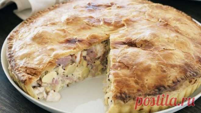 Курник по рецепту моей бабушки. Очень сочный и очень вкусный