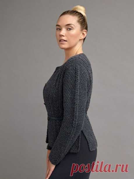 Жакет TWEED от KIM HARGREAVES (2021г)

Размеры XS (S, M, L, XL, 2XL, 3XL, 4XL)
Для окружности бюста 81 (86, 91, 97, 102, 109, 117, 124)см.

Пряжа Rowan Felted Tweed Aran (50%меринос, 25%альпака, 25%вискоза,
87метров/50гр) 11 (11, 12, 12, 13, 13, 14, 14)мотков.

Спицы 5мм прямые.
Дополнительно: крючок 4мм, дополнительная спица для кос, 4 пуговицы.

Плотность вязания: 18петель и 23ряда=10см узором двойной рис спицами 5мм.