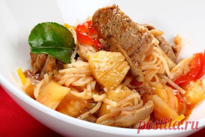 Кисло-сладкая телятина с ананасами - пошаговый рецепт с фото - кисло-сладкая телятина с ананасами - как готовить: ингредиенты, состав, время приготовления - Леди@Mail.Ru