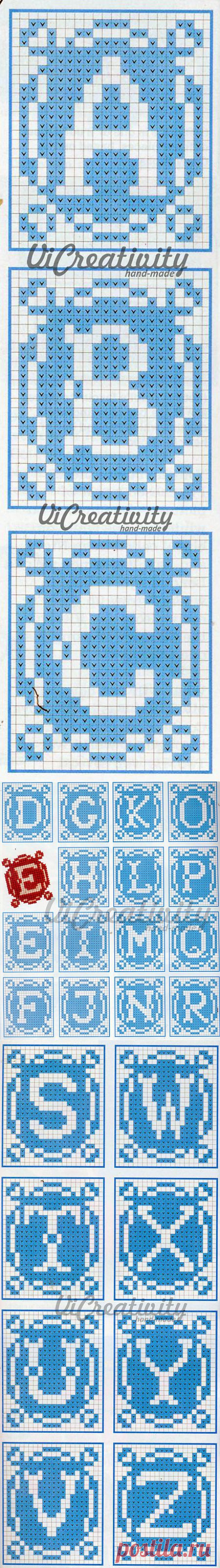 Схема для вышивки «Английский алфавит» | Все о рукоделии - мастер классы, инструкции, пошаговые фото