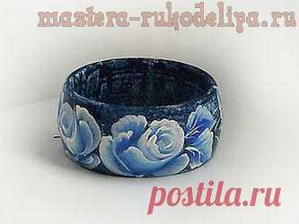 Мастера рукоделия - рукоделие для дома. Бесплатные мастер-классы, фото и видео уроки - Мастер-класс по росписи: Джинсовый браслет