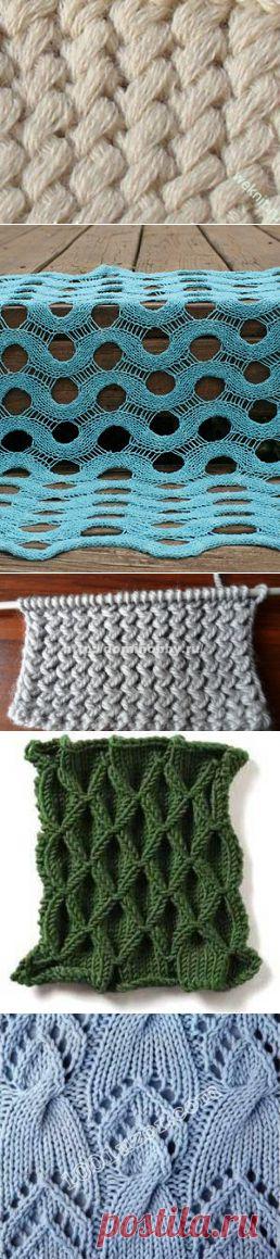 Узоры для вязания спицами (подборка) » Кладовочка