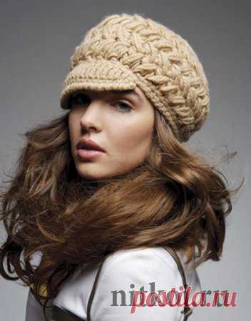 Вязаная кепка крючком &raquo; Ниткой - вязаные вещи для вашего дома, вязание крючком, вязание спицами, схемы вязания