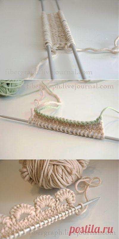 Наборный край - 2. "С открытыми петлями. В виде шнура. С фестонами". | ЖЕНСКИЙ МИР