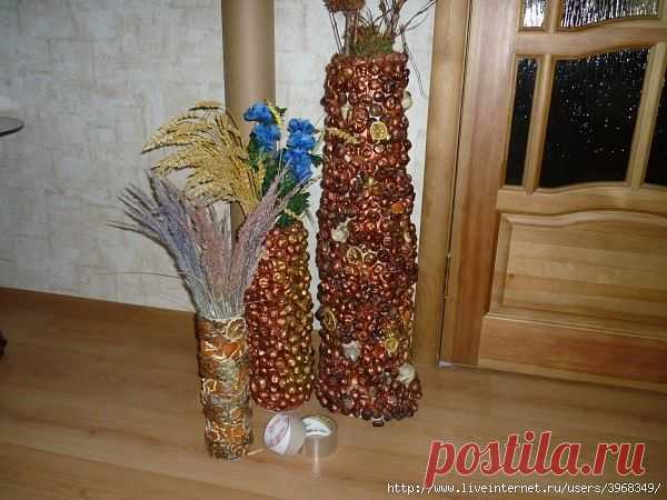 ваза из каштанов