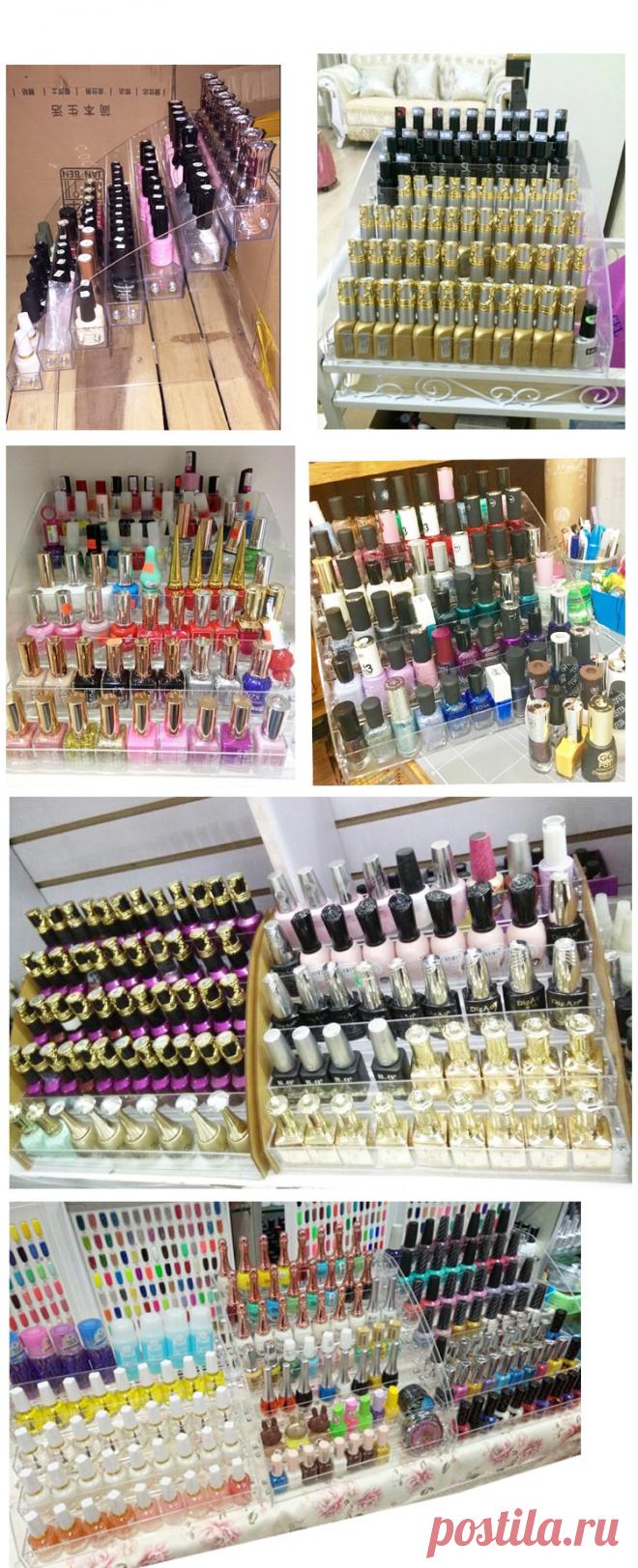 Мода Ясно 5 слоев лака для ногтей стойки Лаки Дисплей Макияж Полка Организатор Косметический Организатор Бытовая хранения купить на AliExpress