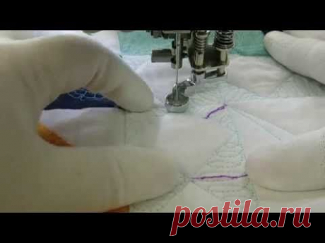 Free Motion Quilting Design: Continuous L's