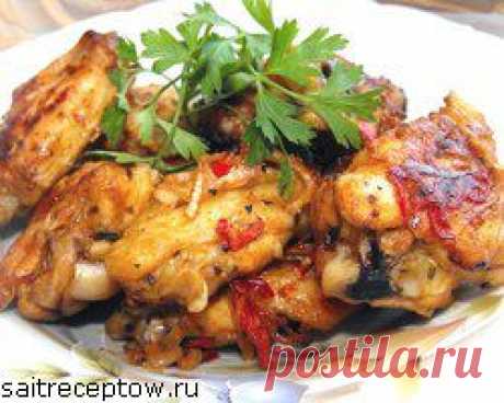 Крылышки куриные в соусе | Сайт рецептов
