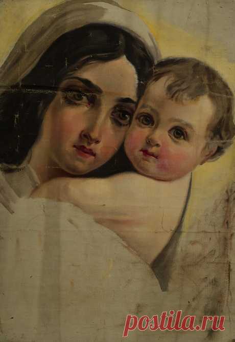 Ֆեթվաճյան Արշակ Աբրահամի (1863 - 1947)
Կնոջ և մանկան գլխանկար ,կտավ, յուղաներկ
63x44 սմ ,Տեղագրություն: Ֆոնդապահոց