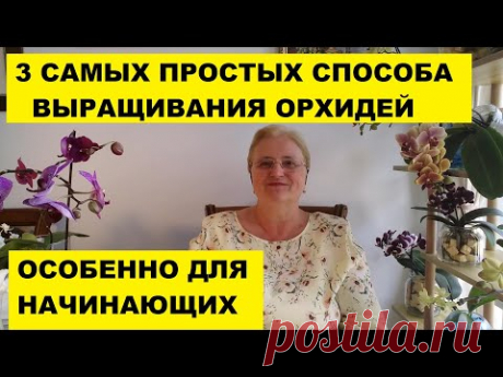 ТРИ САМЫХ ПРОСТЫХ СПОСОБА ВЫРАЩИВАНИЯ ОРХИДЕИ ФАЛЕНОПСИС. ОСОБЕННО ДЛЯ НАЧИНАЮЩИХ - YouTube