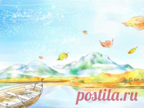 Картинки "Осень нарисованная акварелью" (43 фото) ⭐ Забавник