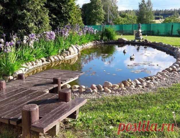 Шикарный пруд своими руками

#Дача