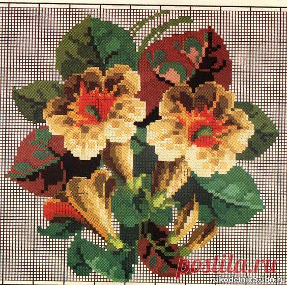 Вышивка крестом. Рисунок для подушки 