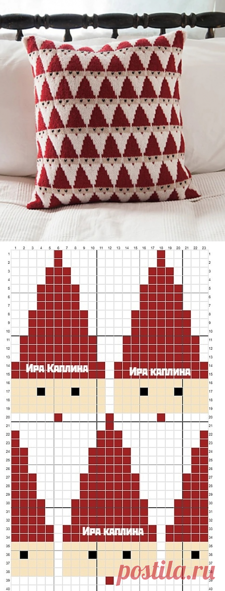 Подушка Санты с Равелри от автора Кэти Левински.