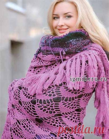 Большая шаль с кистями | Искусница