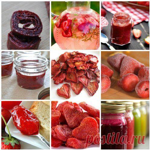 Заготовки на зиму из клубники