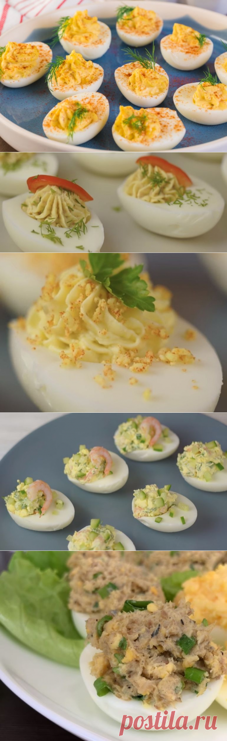 Фаршированные яйца на любой вкус: 17 самых простых вариантов приготовления