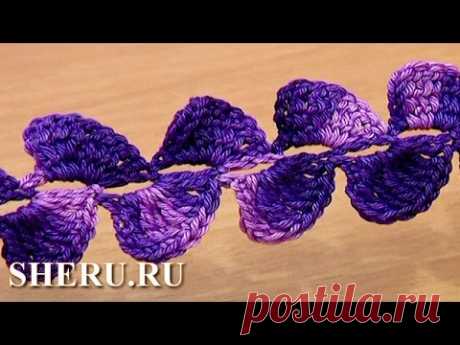 How To Crochet Ribbon Урок 25 Шнур связанный крючком