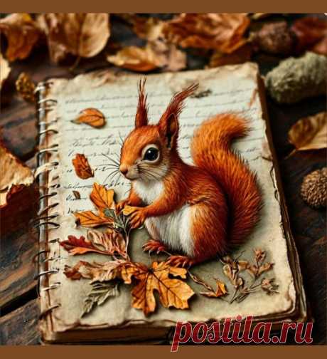 Для души, хобби, увлечения, природа, арт природа,, дизайн, белочка, осень