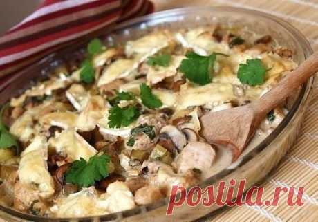 Как приготовить куриное филе с грибами и сливками