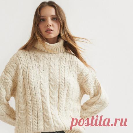 Актуальные косы и переплетения в плечевых изделиях. Подборка стильных моделей со схемами для вязания | Вяжем вместе! | Дзен